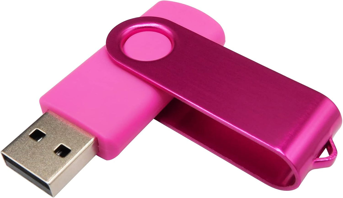 128MB Swivel USB Flash Drive | Mini USB & Type-C Dual Interface Memory Stick | Portable Small-Capacity Data Storage