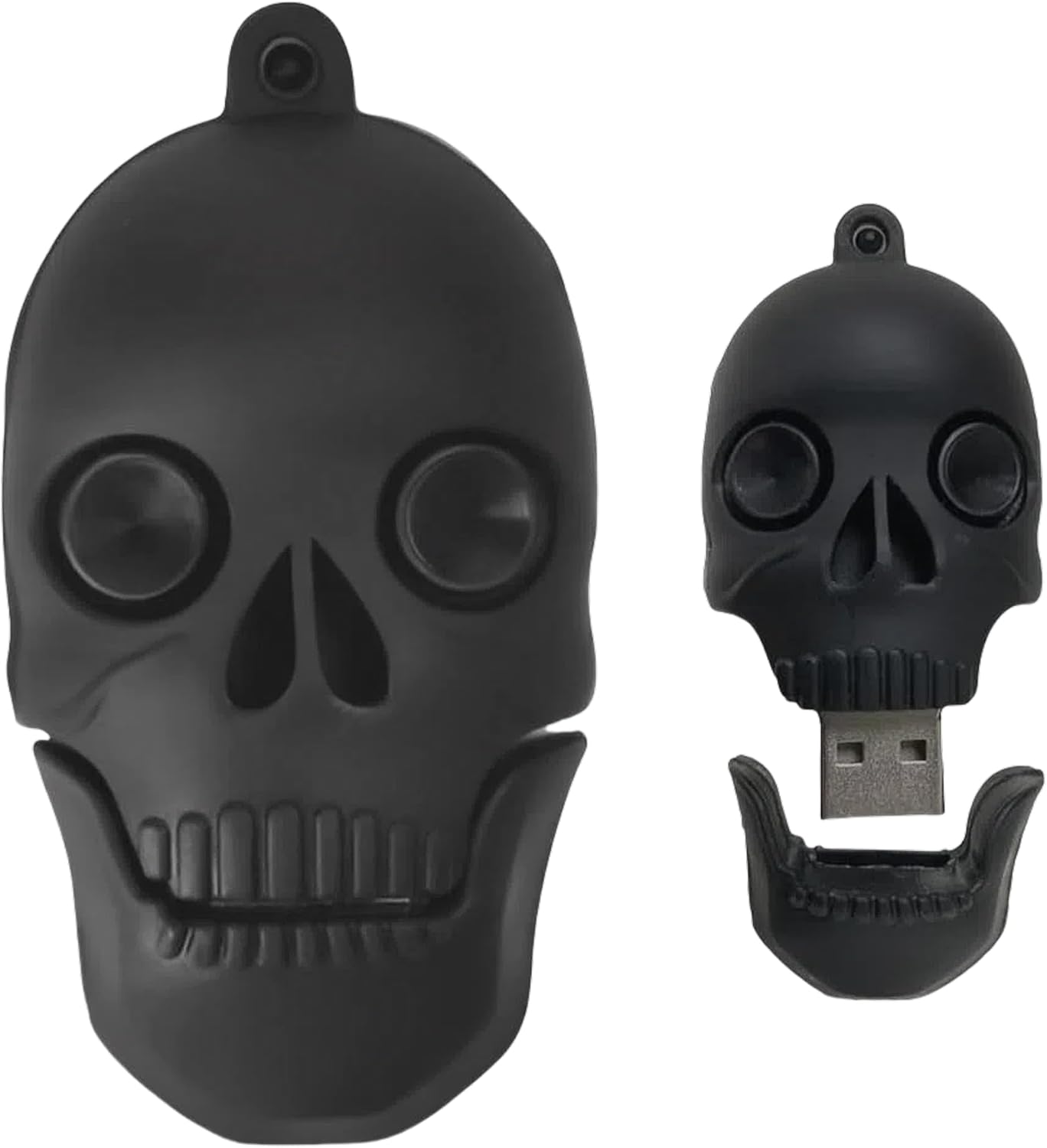 Skull-Shaped USB Flash Drive | Creative Silicone Protective Cover | High-Speed Portable Storage