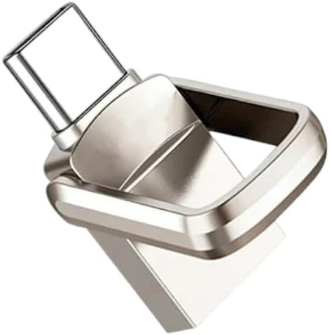 2TB Metal Rotating USB Flash Drive | USB 3.0 High-Speed Portable Storage | Keychain Design