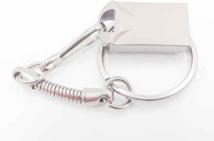 64GB Mini Metal USB Flash Drive 2-Pack | Waterproof Portable Memory Stick with Keychain | Ultra-Compact USB Thumb Drive for Laptop, Desktop, Car Audio & Smart TV