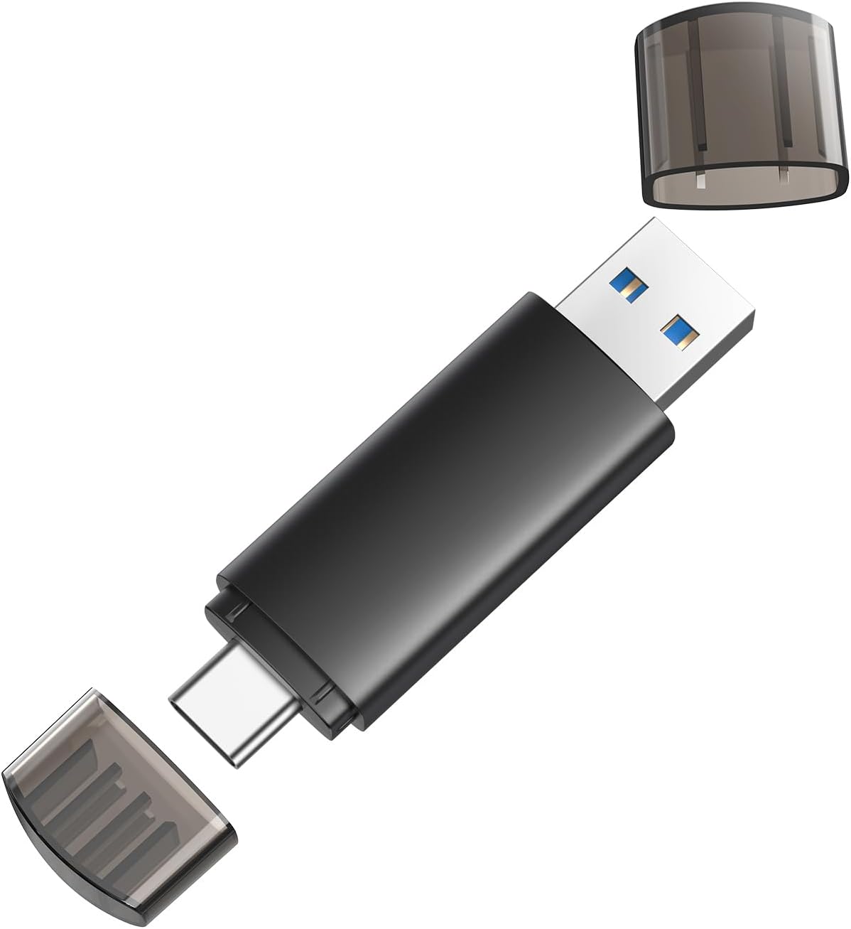 128GB Dual USB Flash Drive | USB-C + USB 3.0 OTG Thumb Drive | Portable Swivel Cover Memory Stick