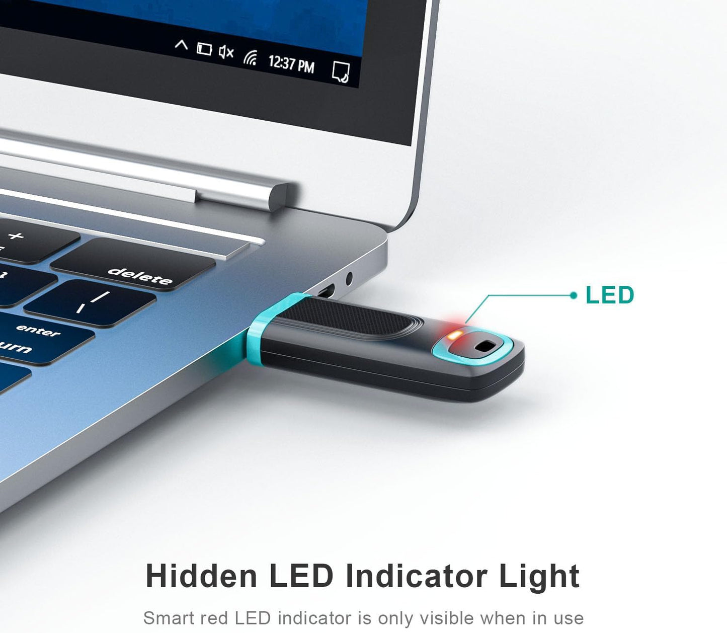 64GB USB 3.0 Flash Drive | High-Speed Portable USB Memory Stick with Cap | Durable Anti-Slip Thumb Drive with LED Indicator for Laptop, PC, Car Audio & Smart TV