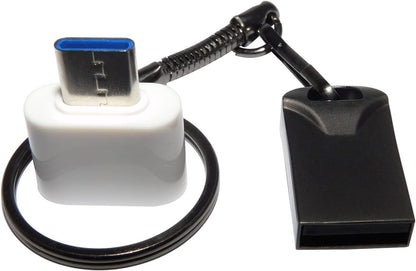 Mini Metal USB Flash Drive 2-Pack | Portable Keychain Design | USB Storage Device