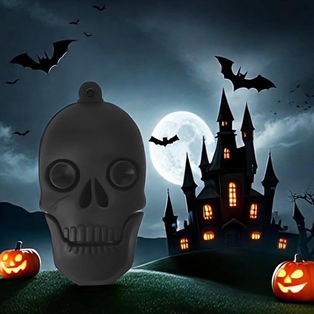 Skull-Shaped USB Flash Drive | Creative Silicone Protective Cover | High-Speed Portable Storage