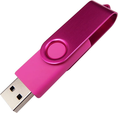 128MB Swivel USB Flash Drive | Mini USB & Type-C Dual Interface Memory Stick | Portable Small-Capacity Data Storage