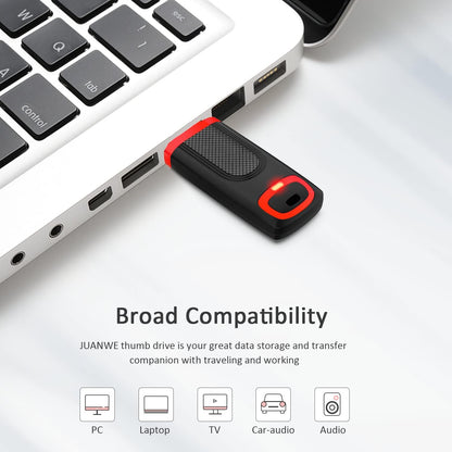 128GB USB 3.0 Flash Drive | Portable High-Speed USB Memory Stick with Protective Cap for Laptops, Desktops, Car Audio, and Smart TVs