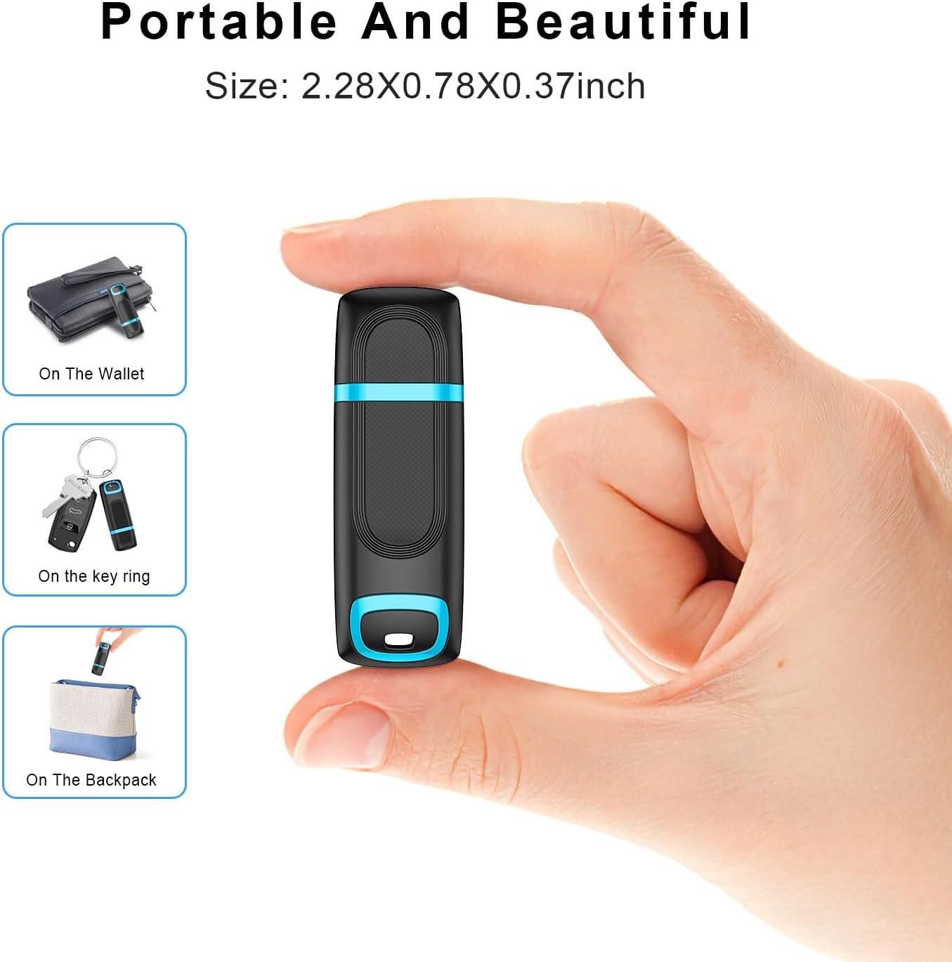 64GB USB 3.0 Flash Drive | High-Speed Portable USB Memory Stick with Cap | Durable Anti-Slip Thumb Drive with LED Indicator for Laptop, PC, Car Audio & Smart TV