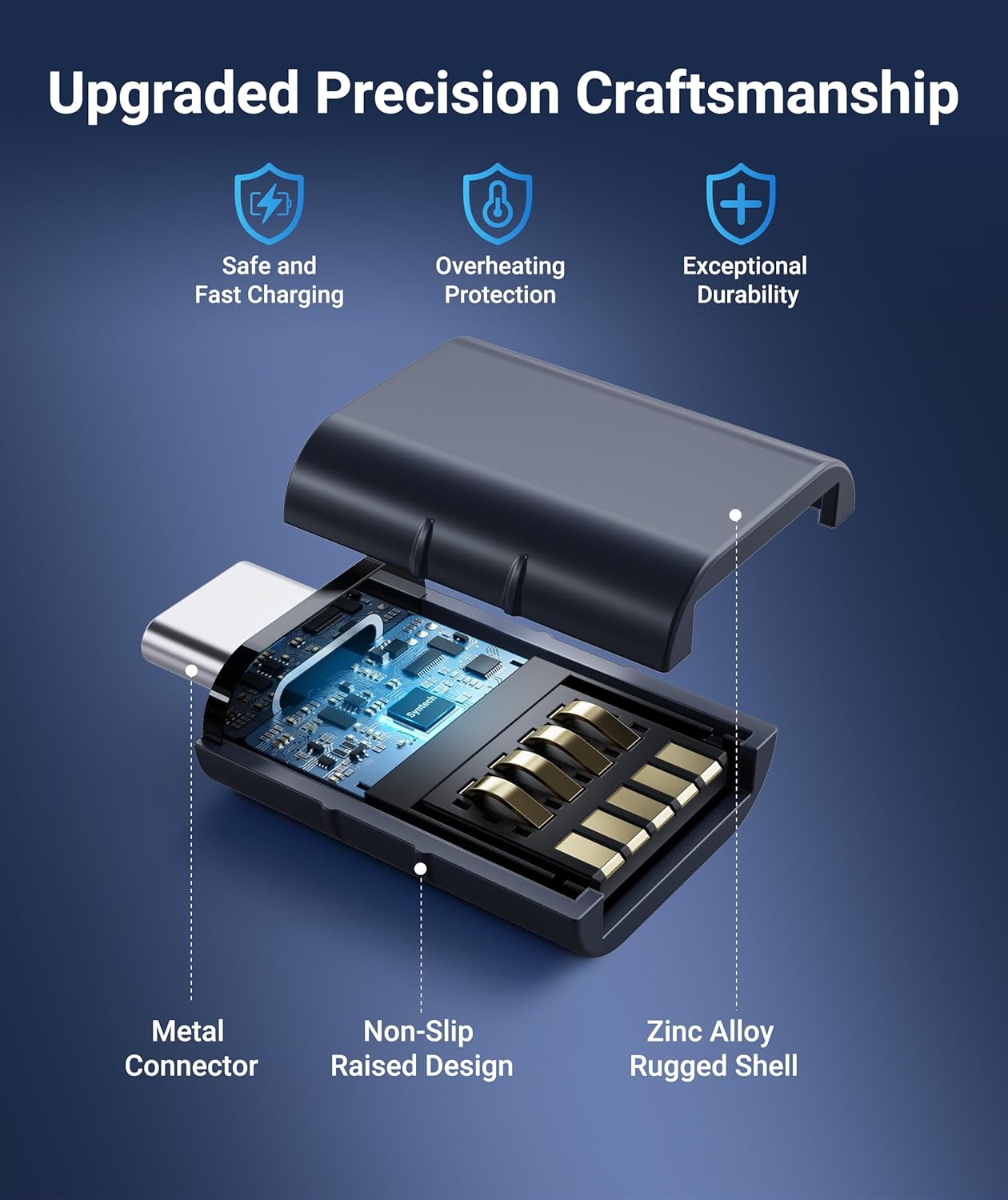 Type-C to USB-A Adapter 2-Pack | Compact Metal Converter | High-Speed Data Transfer & Peripheral Connection