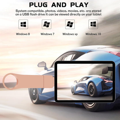 512GB 4-in-1 USB Flash Drive USB 3.0 | Multi-Port Memory Stick with USB, Type-C, Micro USB & iOS Connectors | Metal 360° Swivel Drive for Phones, Tablets, Laptops & Computers