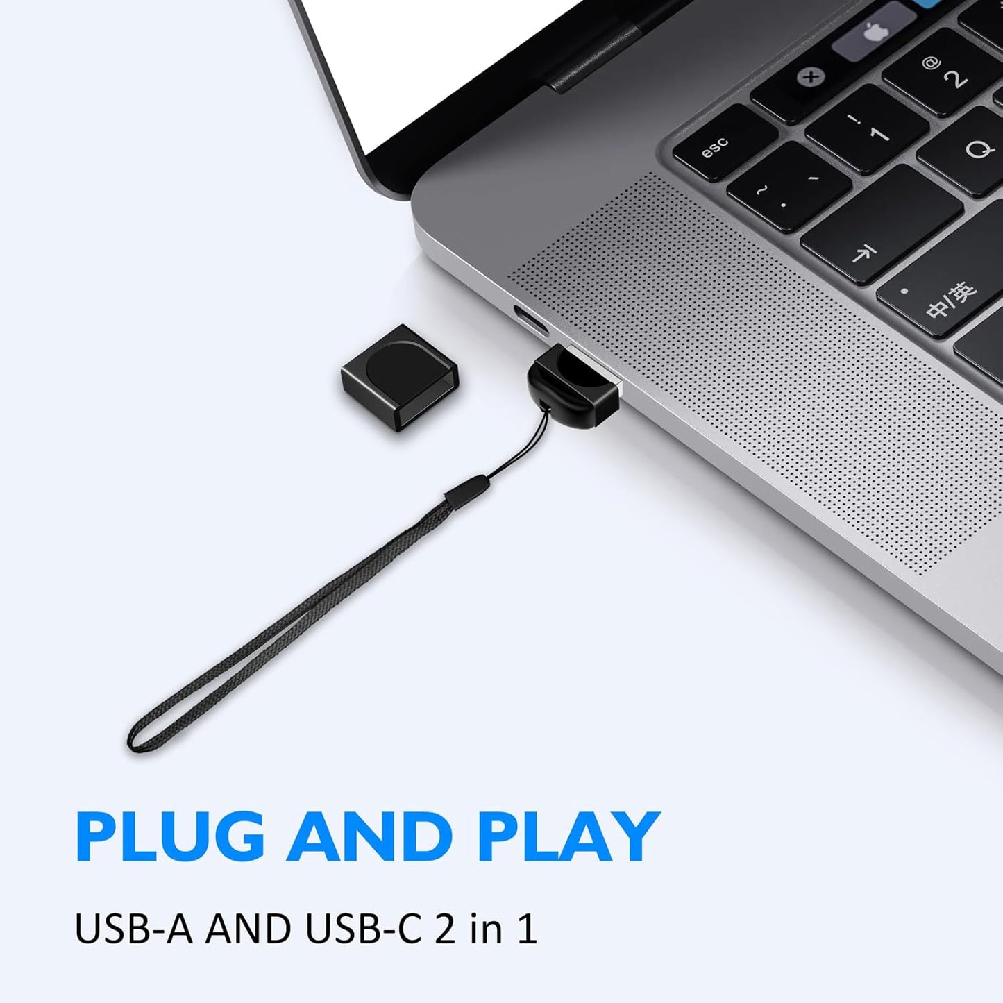 Mini USB Flash Drive 4-Pack | Small Portable Memory Stick with Lanyards | Compact Data Storage for Car, Laptop, and Everyday Use