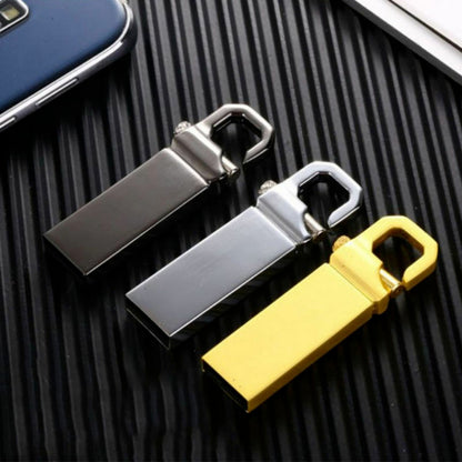 16GB Metal USB Flash Drive 3-Pack | Waterproof Portable Memory Stick with Keychain Hook | Durable Zinc Alloy Thumb Drive for Laptop, Desktop, Car Audio & Smart TV