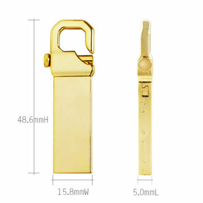 16GB Metal USB Flash Drive 3-Pack | Waterproof Portable Memory Stick with Keychain Hook | Durable Zinc Alloy Thumb Drive for Laptop, Desktop, Car Audio & Smart TV