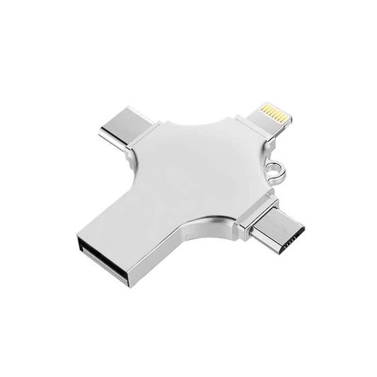 128GB Metal USB Flash Drive | USB 3.0 High-Speed Waterproof Memory Stick | Portable Data Storage Device