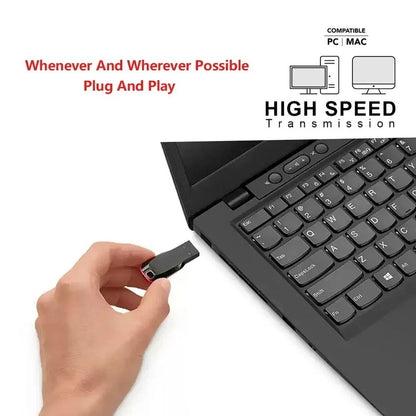 32GB Mini USB Flash Drive | High-Speed Portable USB Memory Stick | Ultra-Compact Plug-and-Play Thumb Drive for PC, Laptop, Car Audio & Smart TV