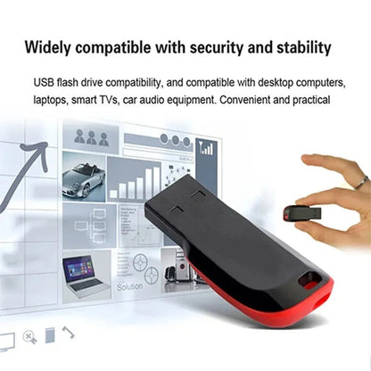 32GB Mini USB Flash Drive | High-Speed Portable USB Memory Stick | Ultra-Compact Plug-and-Play Thumb Drive for PC, Laptop, Car Audio & Smart TV